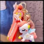 Unicorn White Color 3D Rubber Keychain (RK-112, MOQ-3)