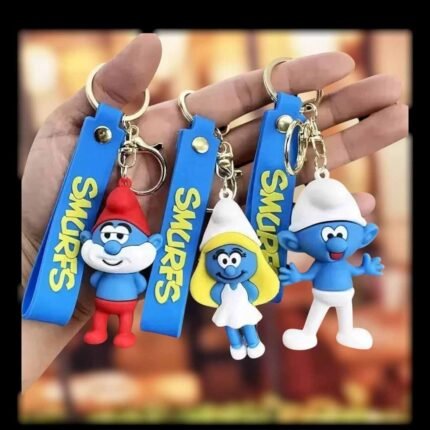 Smurfs 3D Rubber Keychain (RK-116, MOQ-3)