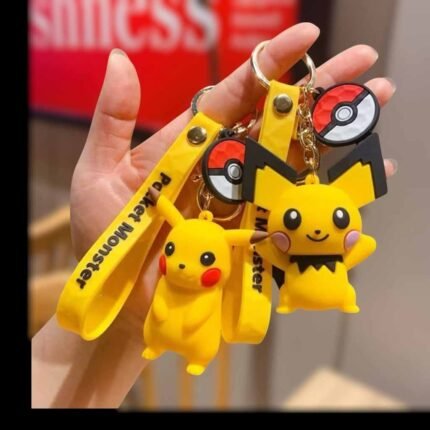Pikachu 3D Rubber Keychain (RK-117, MOQ-4)