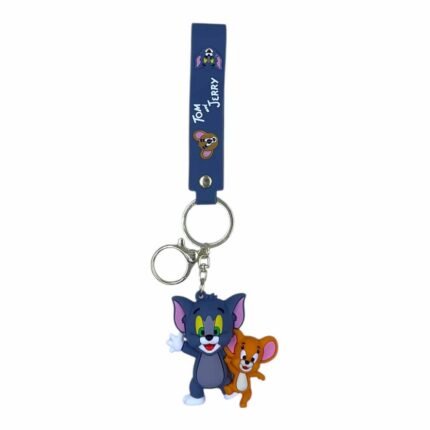Tom & Jerry Cartoon 3D Tom and Jerry Keychain – Anime Accessory for Bags, Keys, Backpacks (Style2) - RK-12