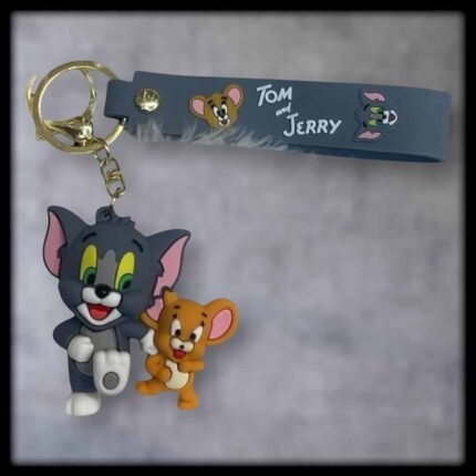 Tom & Jerry walking 3D Rubber Keychain (RK-129, MOQ-3)