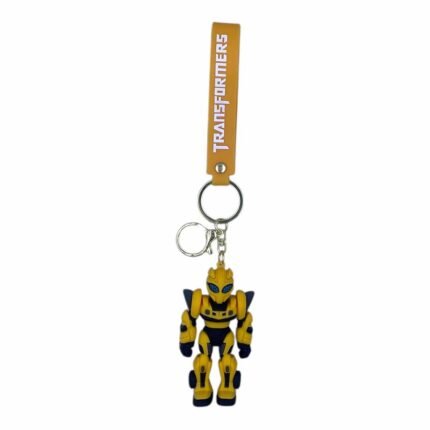 Transformers Anime 3D Transformers Keychain – Anime Accessory for Bags, Keys, Backpacks (Yellow) - RK-17