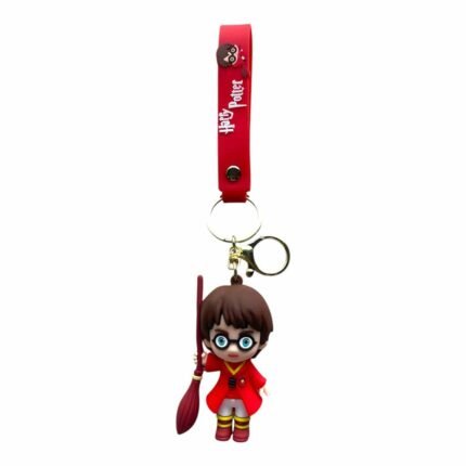 Harry Potter With Broomstick 3D Harry Potter Keychain – Anime Accessory for Bags, Keys, Backpacks (Style1) - RK-37