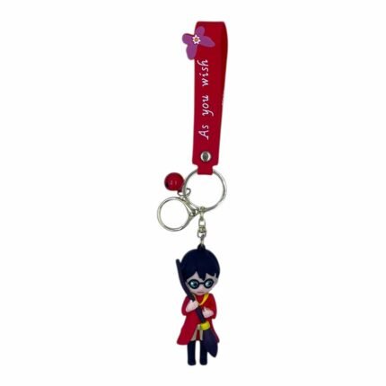 Harry Potter With Broomstick 3D Harry Potter Keychain – Anime Accessory for Bags, Keys, Backpacks