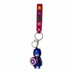Avengers Captain America 3D Keychain – Anime Accessory for Bags, Keys, Backpacks - RK-66