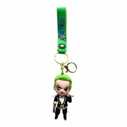 One Piece Anime 3D Roronoa Zoro Keychain – Anime Accessory for Bags, Keys, Backpacks (Style3) - RK-75
