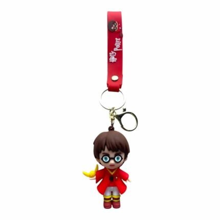 Harry Potter With Golden Snitch 3D Harry Potter Keychain – Anime Accessory for Bags, Keys, Backpacks - RK-78