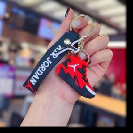 Jordan Red 3D Rubber Keychain (RK-87, MOQ-3)