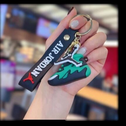 Jordan Green 3D Rubber Keychain (RK-89, MOQ-3)