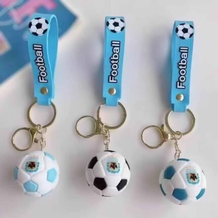 Football 3D Rubber Keychain (RK-96, MOQ-3)