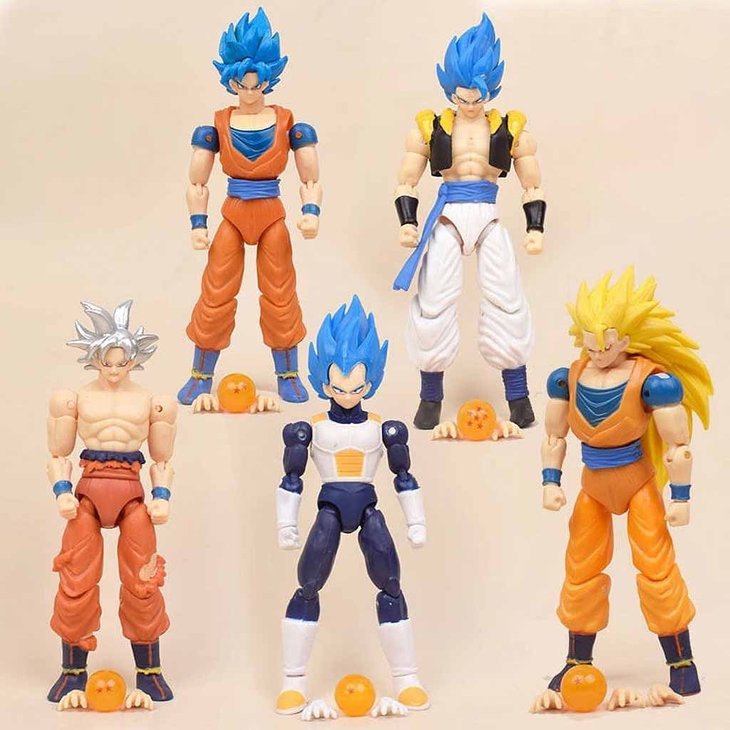 S113 DBZ Set of 5 Action Figures 17cm Style1 - S113 - Image 1