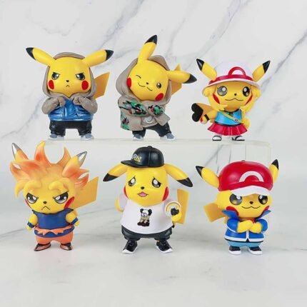 Pikachu Set of 6 Action Figures 10cm - S15