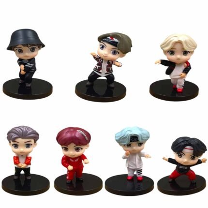BTS Set of 7 Action Figures 7cm Style 4 - S45