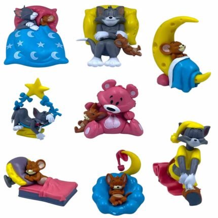 Tom Jery Set of 8 Action Figures 4-8cm - S92