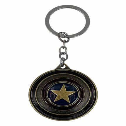 Captain America Shield Spinner Metallic Keychain - SK-120 | MOQ 3|