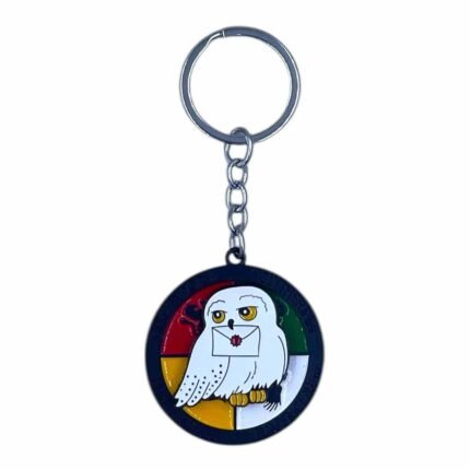 Harry Potter Hedwig Spinner Metallic Keychain - SK-134 | MOQ 3|