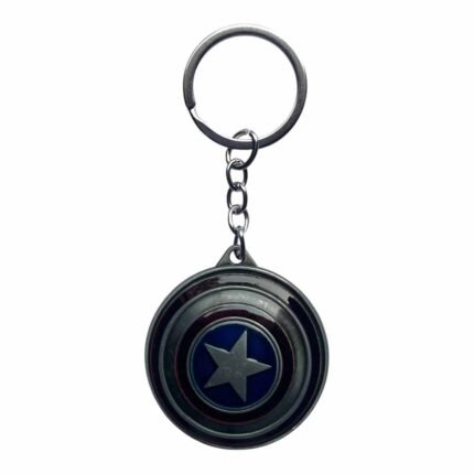 Captain America Shield Spinner Metallic Keychain - SK-140 | MOQ 3|