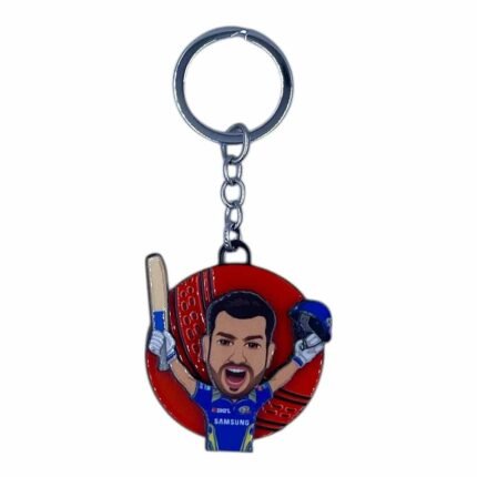 Rohit Sharma Spinner Metallic Keychain - SK-157 | MOQ 3|