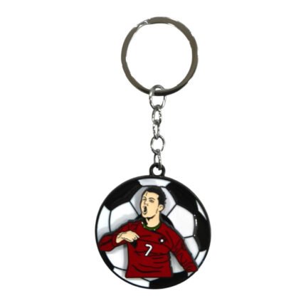 Cristiano Ronaldo 7 Spinner Metallic Keychain (Design 1) - SK-184, | MOQ 3|