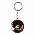 Demon Slayer Giyu Tomioka Spinner Metallic Keychain - SK-202, | MOQ 3|