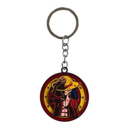 One Piece Monkey D. Luffy Spinner Metallic Keychain - SK-207, | MOQ 3|
