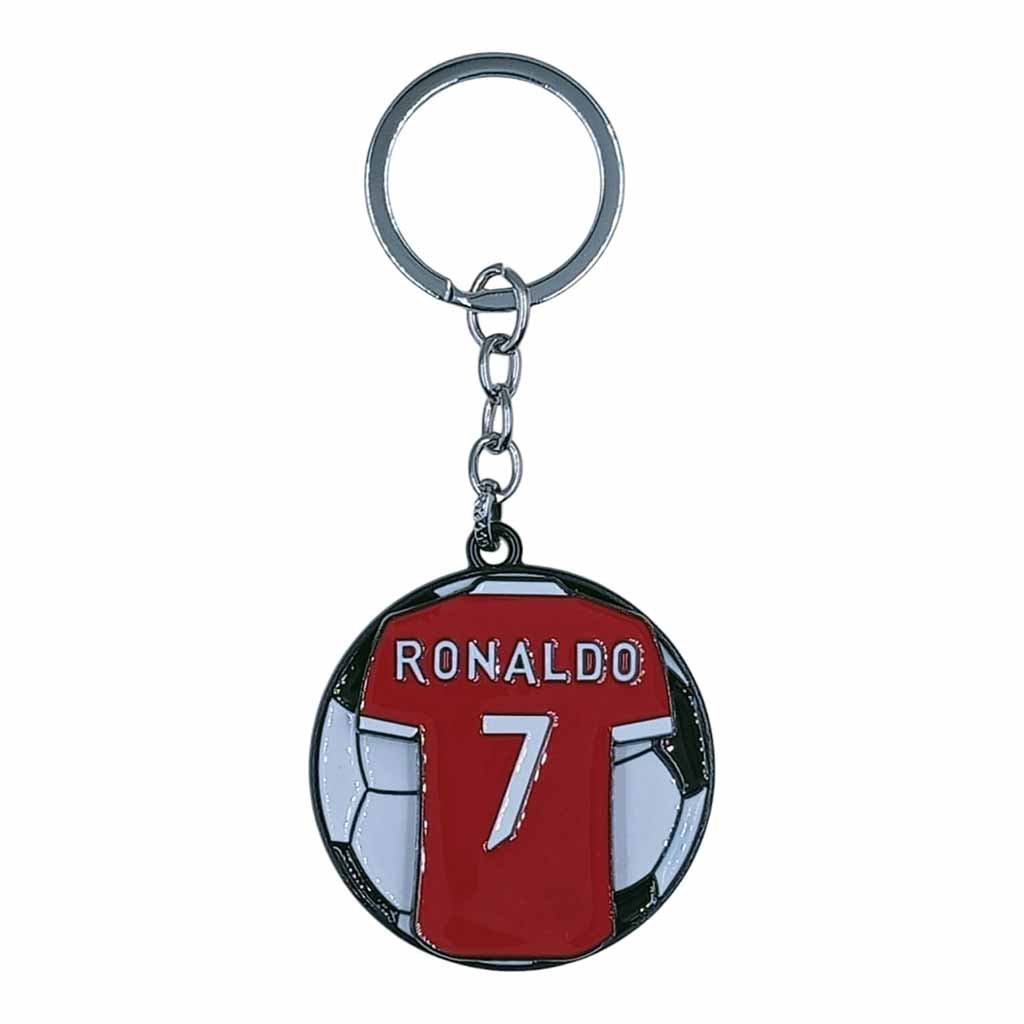 SK-91 Ronaldo Jersey Spinner Metallic Keychain - SK-91 | MOQ 3| - Image 1