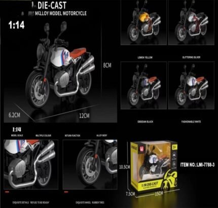 Die Cast Toy Alloy Model Bike, 1:14