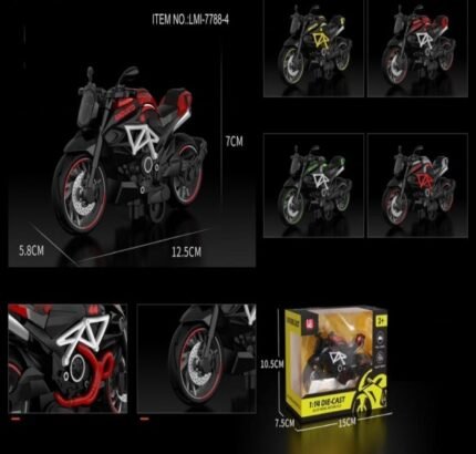 Die Cast Toy Alloy Model Bike, 1:14