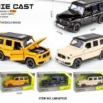 Die Cast Toy Car Model with Open Doors & Light, 1:32