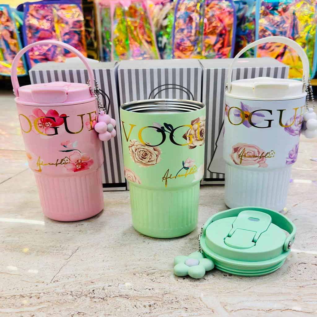 WB-06 WB-06 insulated stainless steel tumbler 450ml wholesale India floral tumbler with straw lid bulk supplier Delhi steel coffee tumbler 450ml India wholesale travel tumbler with straw lid India wholesale insulated drinkware India