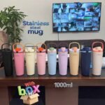 stainless steel mug 1000ml wholesale India large capacity water bottle 1 litre steel India insulated mug with handle bulk supplier Delhi travel mug 1000ml wholesale India steel bottle with handle wholesale India