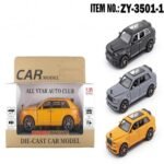 Die Cast Toy Car Model with Open Doors & Light, 1:35
