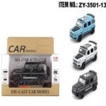 Die Cast Toy Car Model with Open Doors & Light, 1:35