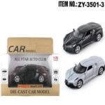 Die Cast Toy Car Model with Open Doors & Light, 1:35