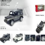 Die Cast Toy Car Model with Open Doors & Light, 1:36