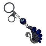 Peacock Evil Eye Keychain, EE-KC-01