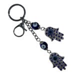 Hamsa Hand Evil Eye Keychain, EE-KC-02