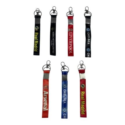 Football Team Strap Keychain - Pack of 7
