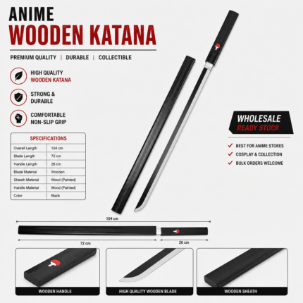 Sasuke Black Katana 104cm (KT-104-19)