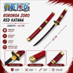 Zoro Red Katana 42cm with Stand (KT-42-13)