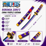Zoro Purple Katana 42cm with Stand (KT-42-14)