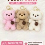 Plush Bear Keychain, MOQ-12, PLK-08