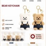 Plush Bear Keychain, MOQ-12, PLK-10