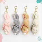 Plush Bunny Keychn, MOQ-12, PLK-12