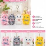 Plush Cat Keychain, MOQ-12, PLK-14