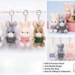 Plush Rabbit Keychn, MOQ-12, PL-15
