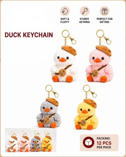 Plush Duck Keychn, MOQ-12, PLK-18