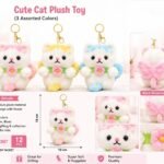 Plush Cat Keychain, MOQ-12, PLK-22