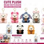 Plush Bear Keychain, MOQ-12, PLK-23
