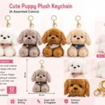 Plush Puppy Keychn, MOQ-12, PLK-26